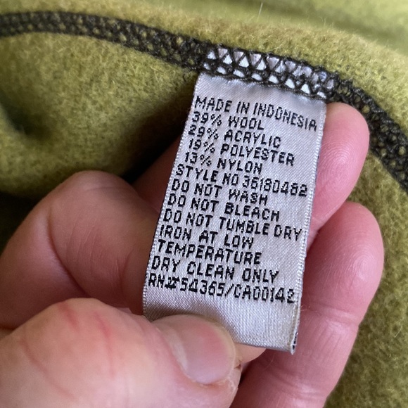 Nygard ‘Blanket’ Cardi/Jacket Lime and Dark Army Green Size 14 - Picture 8 of 11